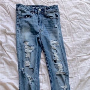 High Rise Medium Wash Jeans